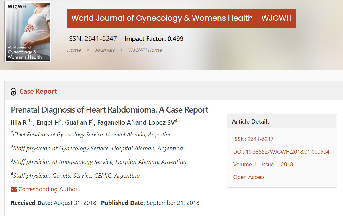 Publicacion de la Dra. Sabrina Lopez